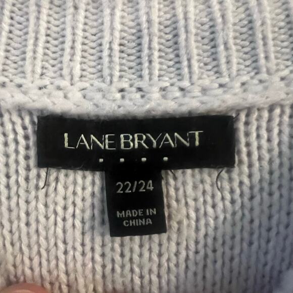 Lane Bryant Women’s Lavendar 22/24 Over Sized Knit Sweater Cozy Soft Warm Layer - Picture 5 of 13